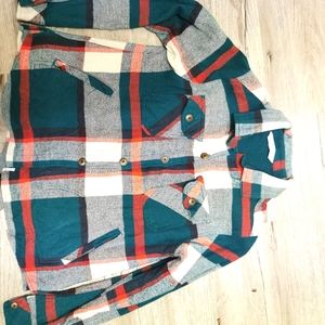 New, no tags, Woolrich plaid jacket, xs